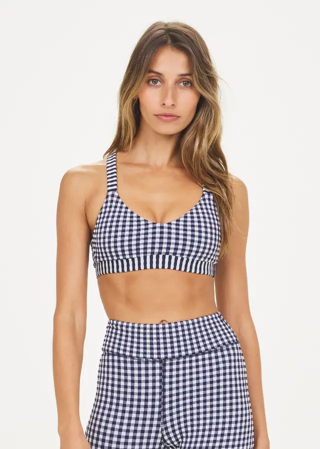 Women's Casual Sports High Waist Cross Vest Pants Suit Blue - Shop at LoveMi