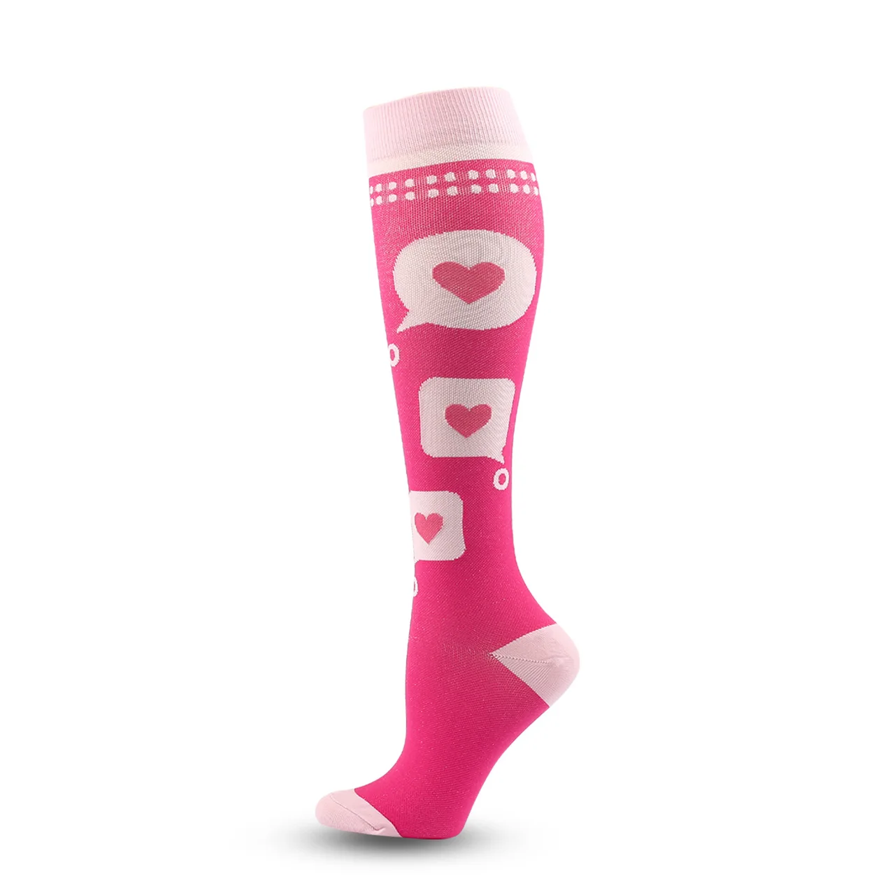 Sports Long Elastic Leggings Compression Stockings - Red Bottomed Information Heart