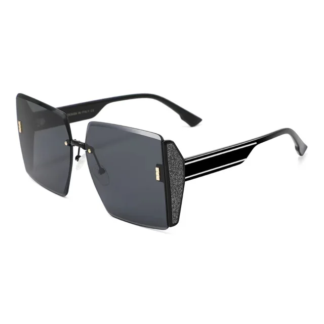 All match Sunglasses UV Protection Internet Celebrity Same Sun Glasses Black Frame Gray Piece - Shop at LoveMi