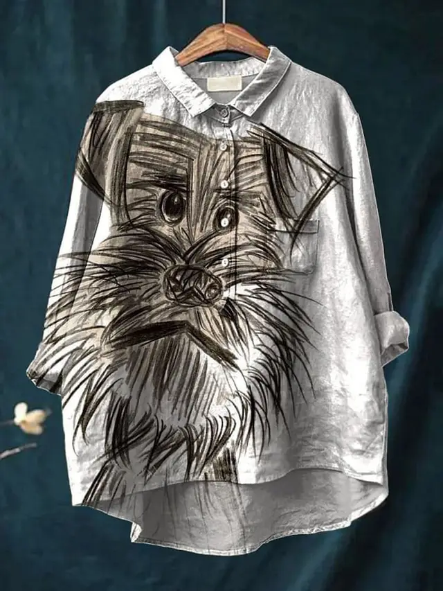 Animal 3D Printed Long Sleeve Shirt 112Color - Shop at LoveMi