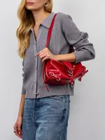 Women's V-neck Casual Fashionable Knitted Cardigan - Gray