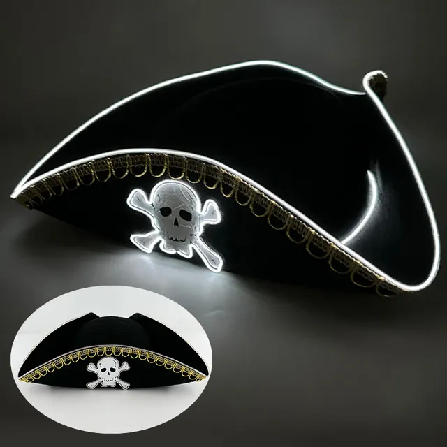 LED Luminous Trend COS Western Cowboy Hat Tricorne White Light - Shop at LoveMi