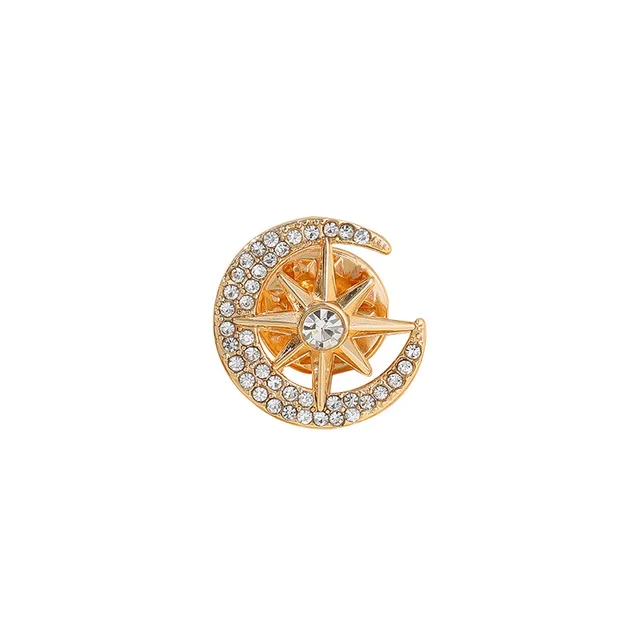 Personality Fashion Men's Suit Decoration Versatile Brooch Pin Gold - Shop at LoveMi