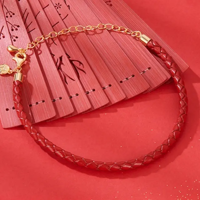 New Year Red Rope Leather Rope Carrying Strap Red - Shop at LoveMi