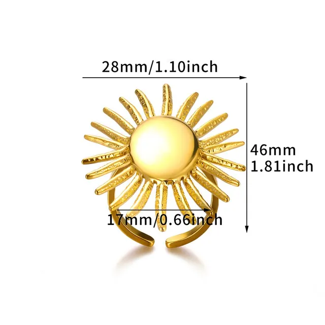 Simple Gemstone Inlaid Retro Personality Opening Index Finger Ring Style 3 - Shop at LoveMi