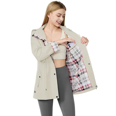 Women's Fashion Personality New Windbreaker Jacket Casual Beige - Shop at LoveMi