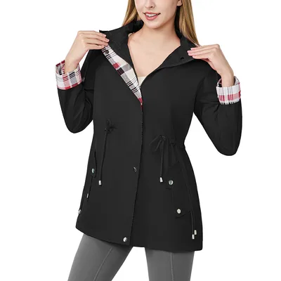 Women's Fashion Personality New Windbreaker Jacket Casual Black - Shop at LoveMi