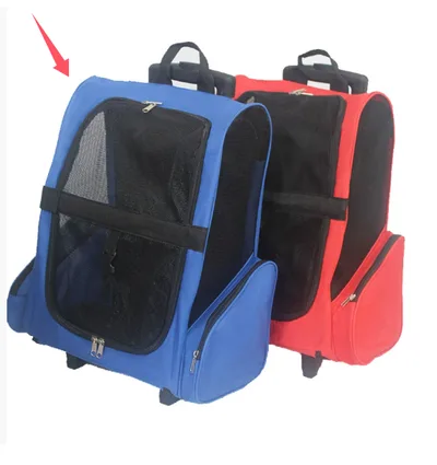 Pet Rucksack Foldable Car Dogs And Cats Pet Bag Sapphire Blue - Shop at LoveMi