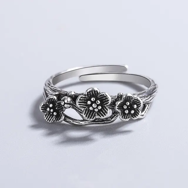 Retro Punk Distressed Snake Flower XINGX Ring J01366 Style - Shop at LoveMi