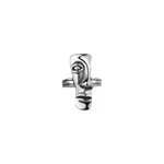 J1570 Half Face Ring
