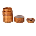 Wood Sealed Tea Container - Jujube Wood
