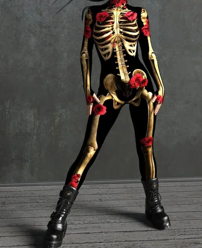 Halloween Tights 3D Digital Printing Play Costume Vv013 Adult 3Xl - Shop at LoveMi