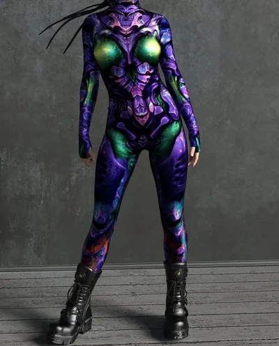 Halloween Tights 3D Digital Printing Play Costume Vv015 Adult 4Xl - Shop at LoveMi