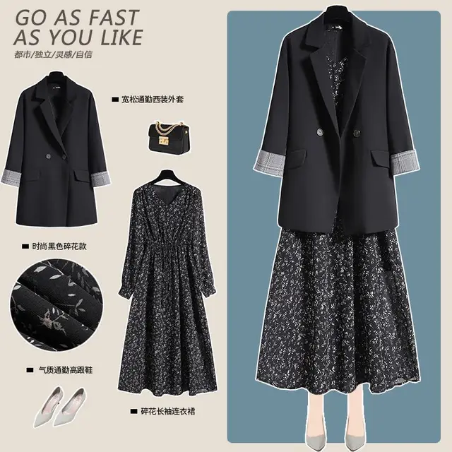 Fashion Plus Size Floral Dress Suit For Women Suit - Shop at LoveMi
