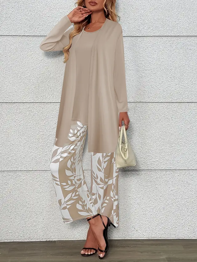 Casual Coat Vest Pants Three piece Suit Khaki - Shop at LoveMi