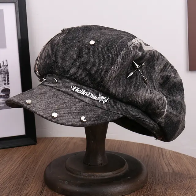 Warm Comfortable Sun Hat Leopard Print Five pointed Star Dark Gray - Shop at LoveMi