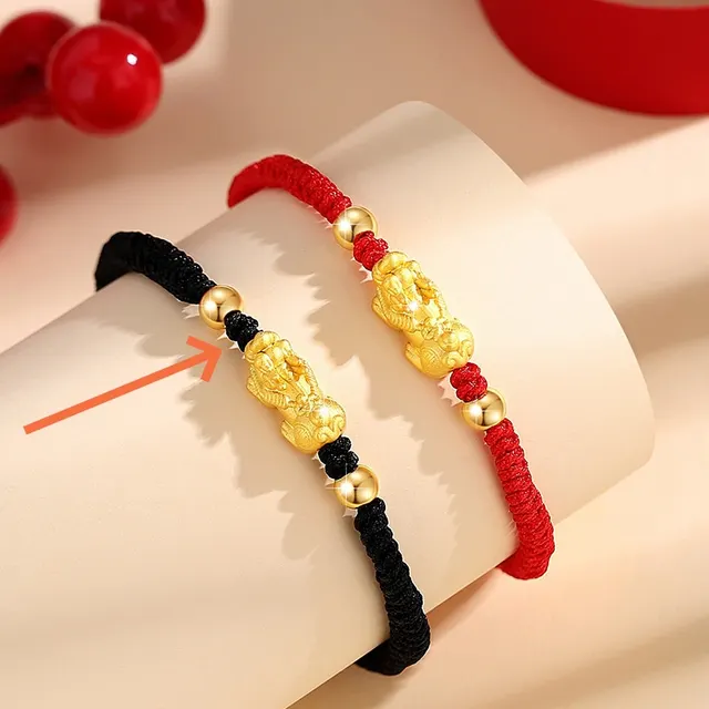 Couple's Ethnic Style Swallowing Gold Beast New Black - Shop at LoveMi