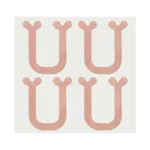 U Shaped Nail Sticker 4Pcs