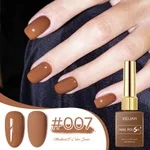 UV Polish Khaki Deerskin Brown Nail Salon Popular Color - Color Square Bottle W007