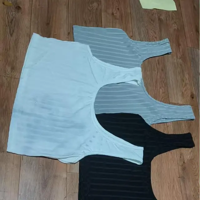 A Solid Color Striped Home Vest Set For Women 3 Piece Set - Shop at LoveMi