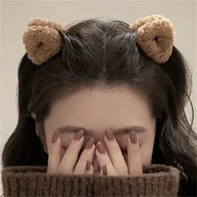 Cute Leopard Bow Barrettes Exquisite High grade Bang Clip Accessories Dark Coffee Triangle - Shop at LoveMi