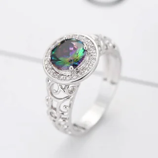 New Fashion Exquisite And Creative Multicolored Type Ring - Rainbow Color