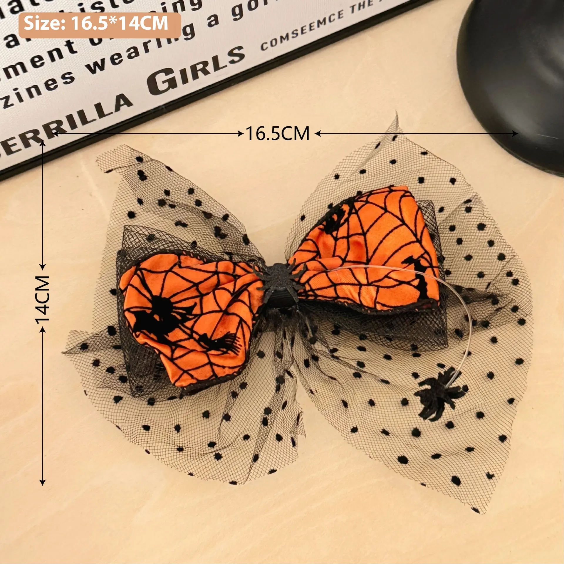 New Halloween Children's Bow Funny Barrettes - 8Style