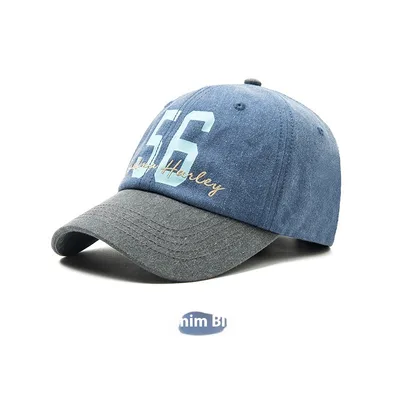 Plus sized Deepening No 56 Baseball Cap Sun proof Makes Your Face Look Smaller Denim Blue - Shop at LoveMi