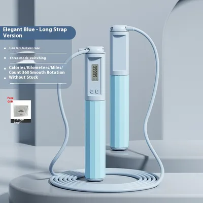 Smart Counting Rope Skipping Sporting Goods Light Blue Long Shoelace - Shop at LoveMi