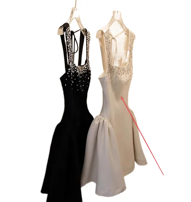 Exquisite Rhinestone Classic Style Women's Advanced Skirt White - Shop at LoveMi