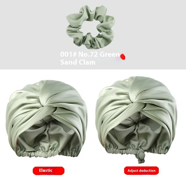 Women's Two tier Adjustable Silk Makeup Cap Adjustable Deduction - Shop at LoveMi