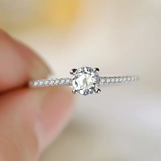 925 Sterling Silver Shaped Pigeon Egg Shape Moissanite Ring Bd0573 - Shop at LoveMi