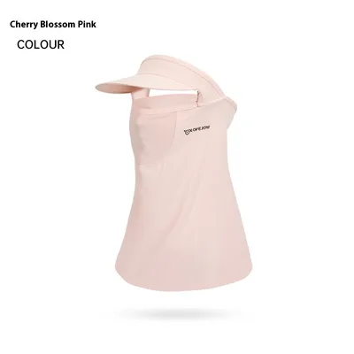 Summer Sunscreen Mask Ice Silk Outdoor Sunshade Face And Neck Protection Xtj72 Cherry Blossom Powder Av - Shop at LoveMi