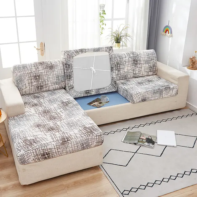 Printed Non slip Sofa Seat Cover Elastic Yuman Time - Shop at LoveMi