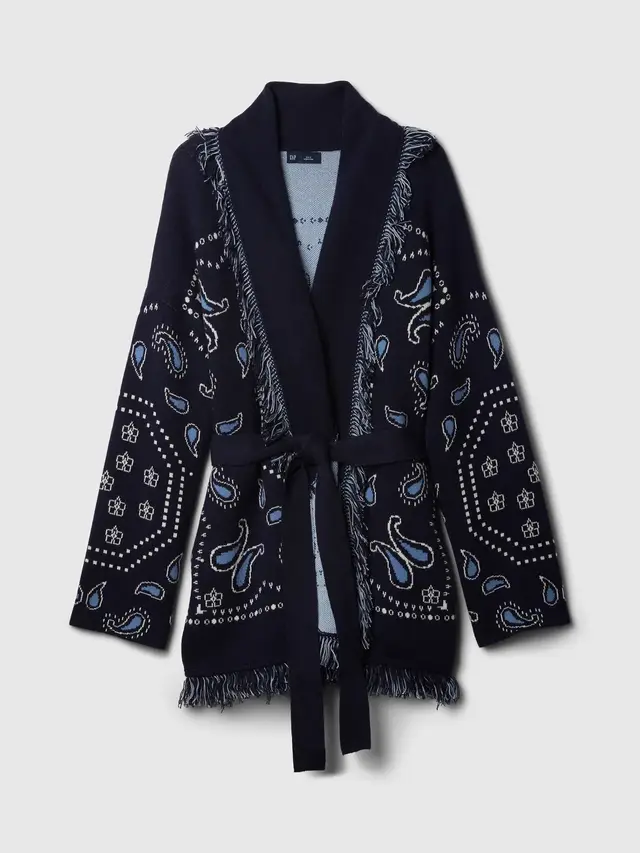 European And American Autumn And Winter New Cardigan Tassel Strap Fashion Sweater Slimming - Shop at LoveMi