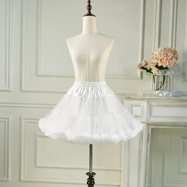 Crinoline Boneless Soft Veil Lolita Princess Pettiskirt Cotton Candy Clouds Crinoline White 45Cm - Shop at LoveMi