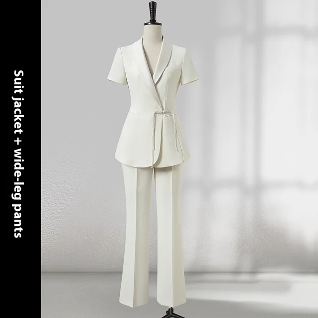 Suit Women's Summer High grade Temperament Professional Beige - Shop at LoveMi