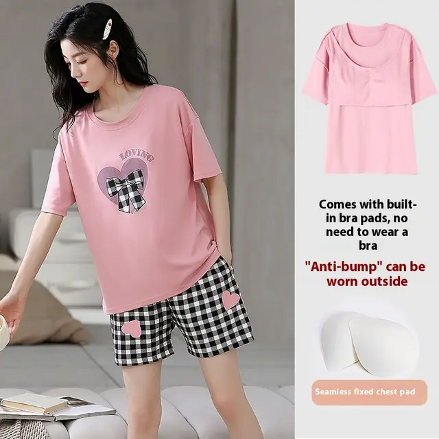 Casual Loose Home Wear Korean Style Sweet Two piece Suit Ysh2317 - Shop at LoveMi