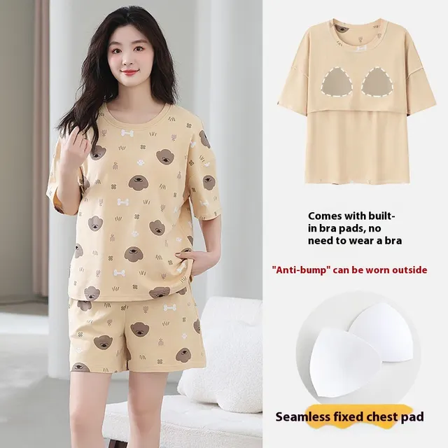 Casual Loose Home Wear Korean Style Sweet Two piece Suit Ysh29012 - Shop at LoveMi