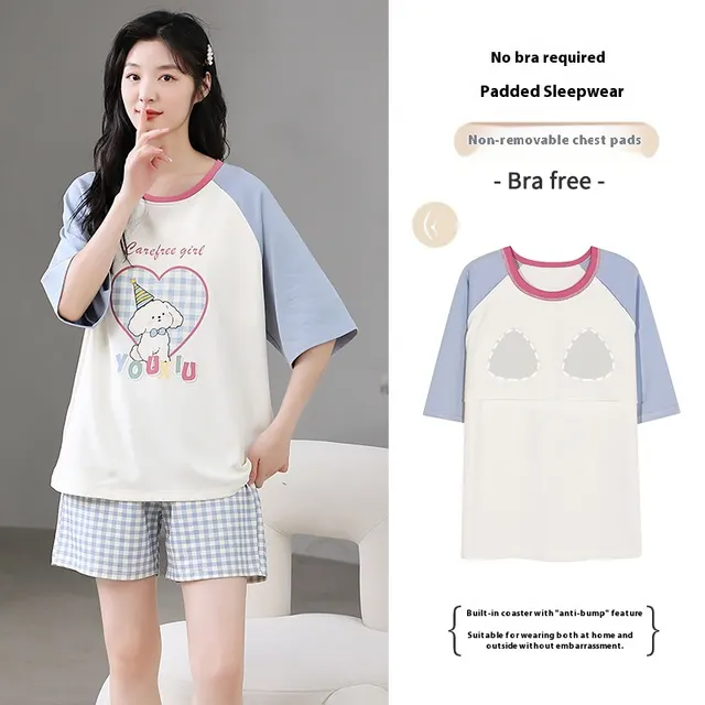 Casual Loose Home Wear Korean Style Sweet Two piece Suit Ysh78007 - Shop at LoveMi