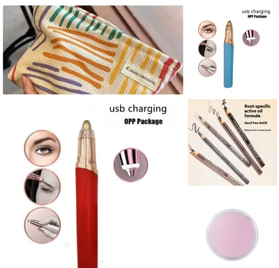 Eyebrow Epilator Maquiagem Profissional Completa Trymer Do Brwi Eye Brow Trimmer For Rasoir Visage Femme Make Up Eye Brow Shaper Set11 - Shop at LoveMi