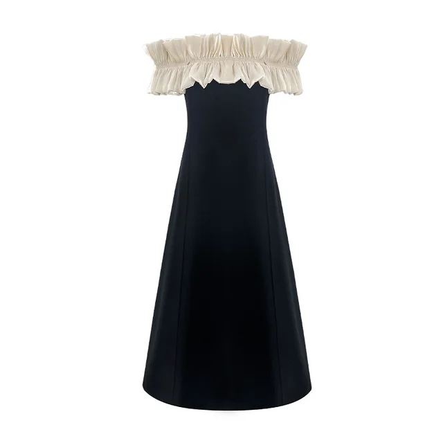 French Socialite Off shoulder Dress Black - Shop at LoveMi