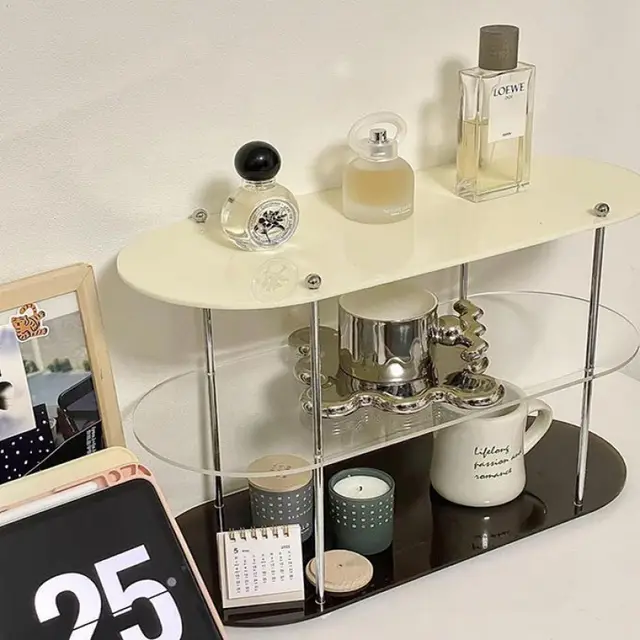 Household Acrylic Cup Holder Storage Rack Creamambertransparent - Shop at LoveMi