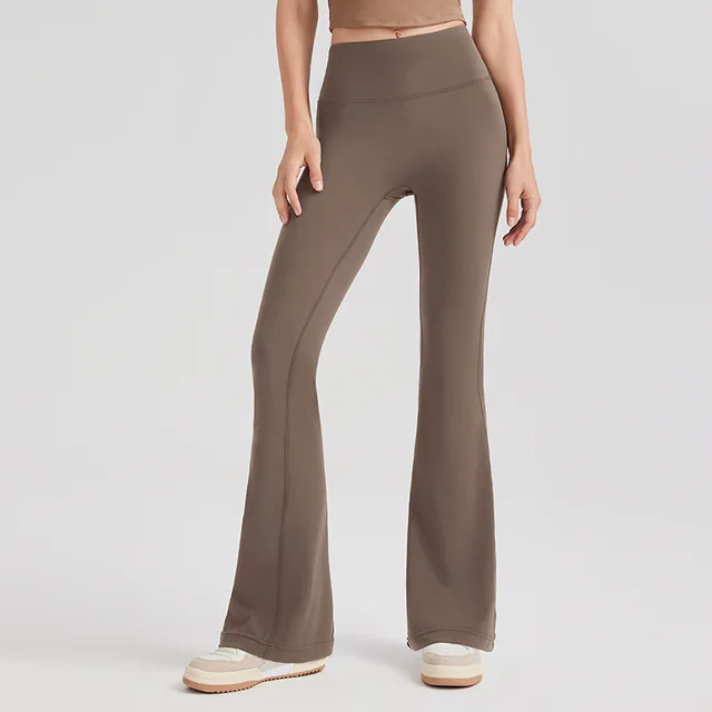 Women's American Sports Fitness Casual Yoga Pants Brown Tea - Shop at LoveMi