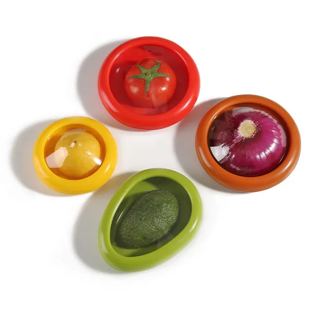 Transparent Film Vegetable And Fruit Sealed Crisper Four Piece Set - Shop at LoveMi