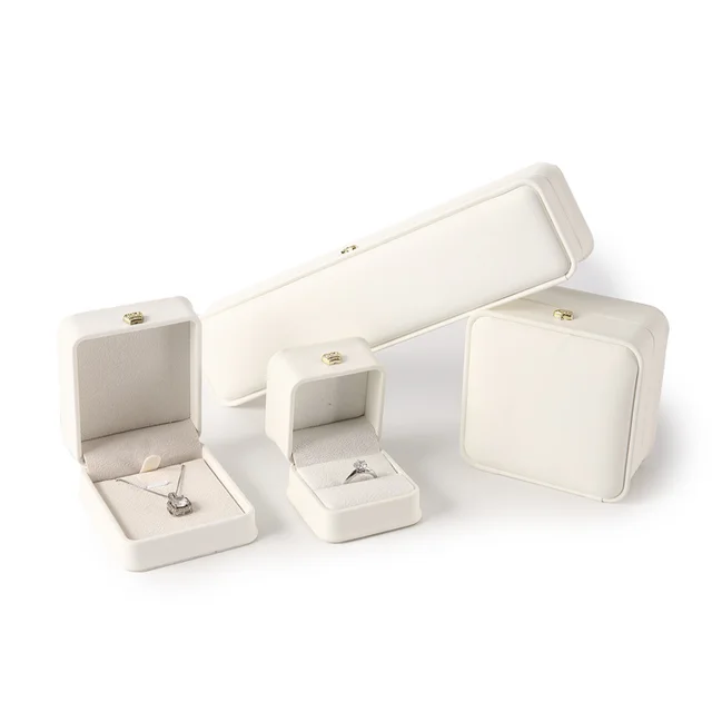 High grade Leather Jewelry Storage Box White - Shop at LoveMi