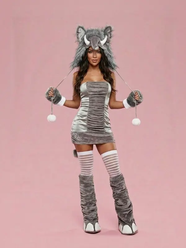 Halloween Party Cosplay Suit Role playing Animal Costume Elephant L - Shop at LoveMi