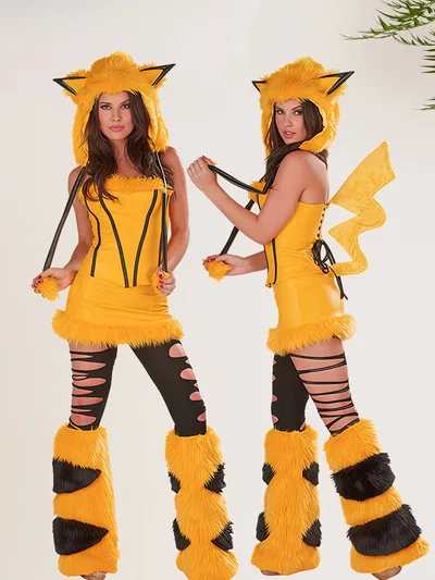 Halloween Party Cosplay Suit Role playing Animal Costume Kachu S - Shop at LoveMi