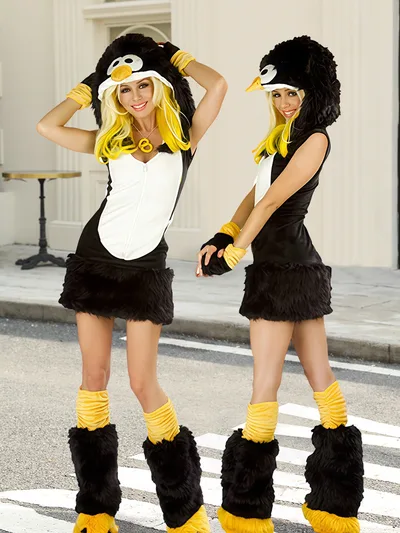 Halloween Party Cosplay Suit Role playing Animal Costume Penguin L - Shop at LoveMi