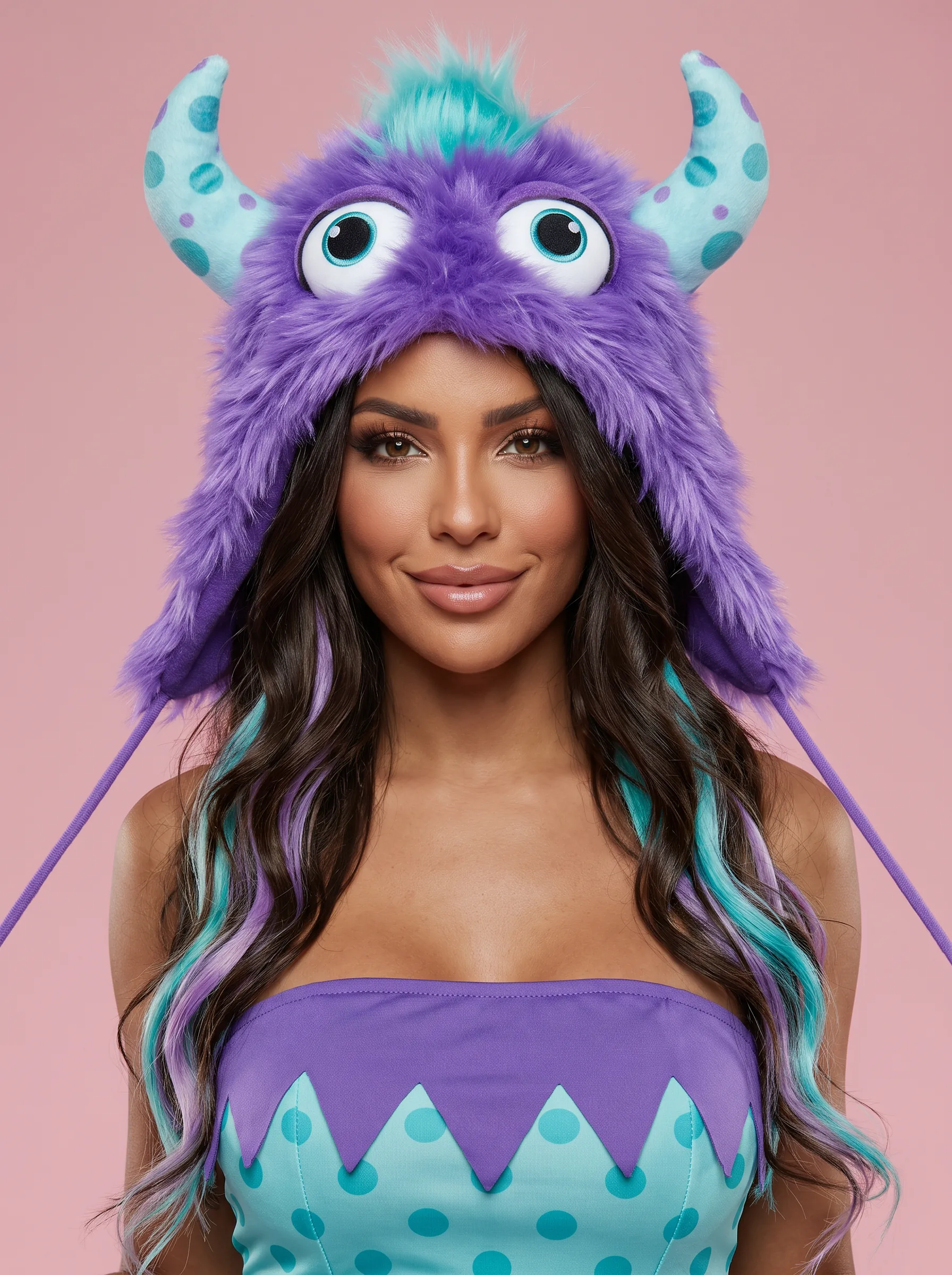 Purple Monster Halloween Costume for Women - View 2